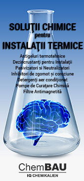 ChemBau - Solutii pentru Instalatii Termice, Antigeluri termotehnice, Dezincrustanți pentru Instalații, Pasivizatori si Neutralizatori,Inhibitori de zgomot și coroziune, Detergenți aer condiționat, Pompe de Curațare Chimică,Filtre Antimagnetită